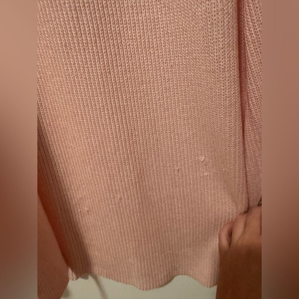 SALE! Free People Pink Long Cardigan Duster Small - Picture 6 of 7